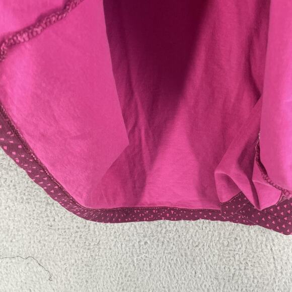 Patagonia Dress Womens Medium Organic Cotton Magenta Pink V-Neck Empire Waist - Picture 8 of 12